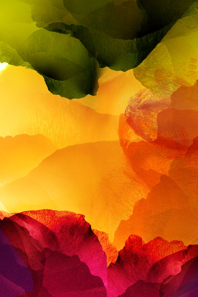 Watercolor Abstract Flowers Wallpaper iPhone