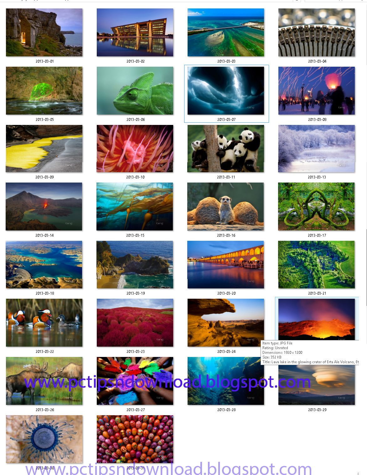 Bing Wallpaper Collection March2013 Full Version