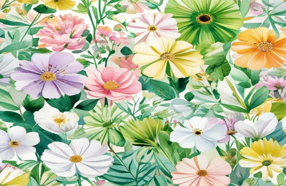 Watercolor Flowers Wallpaper