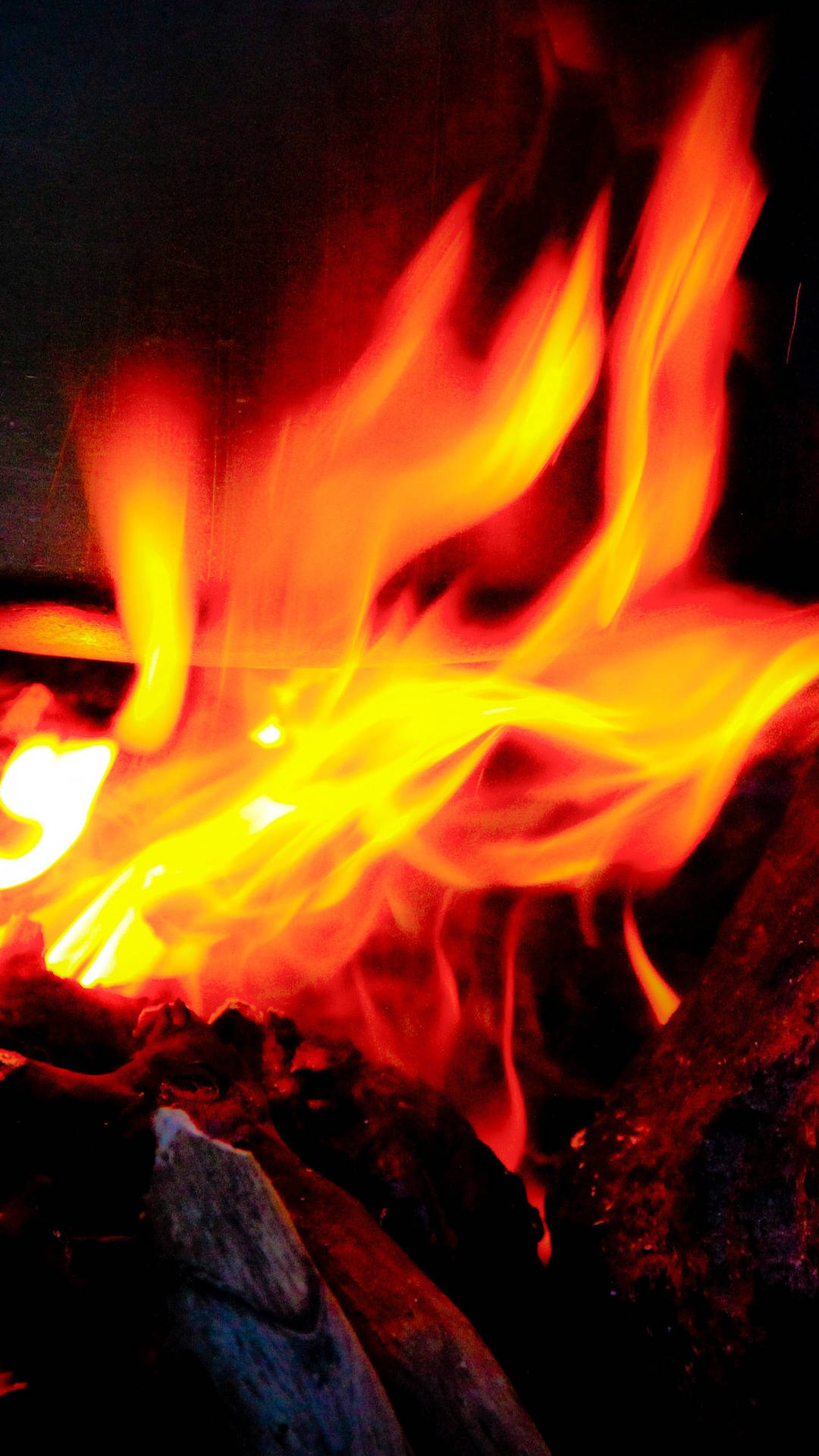 iPhone Fire Wallpaper