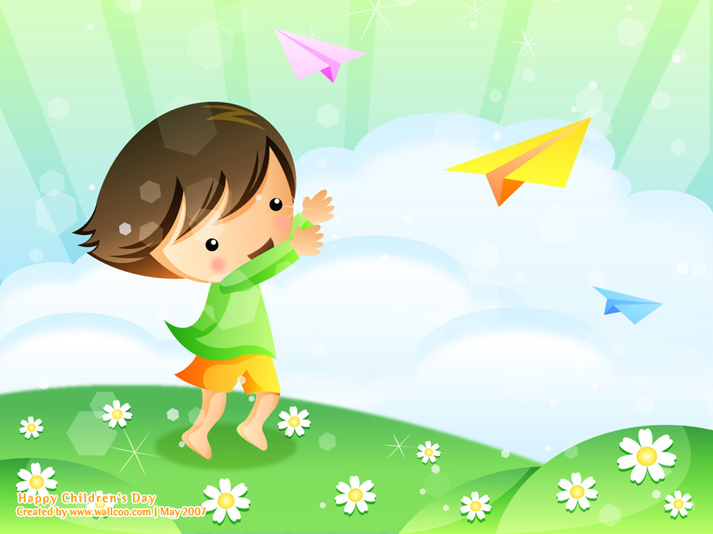 Children S Day Powerpoint Background And Wallpaper Ppt Garden