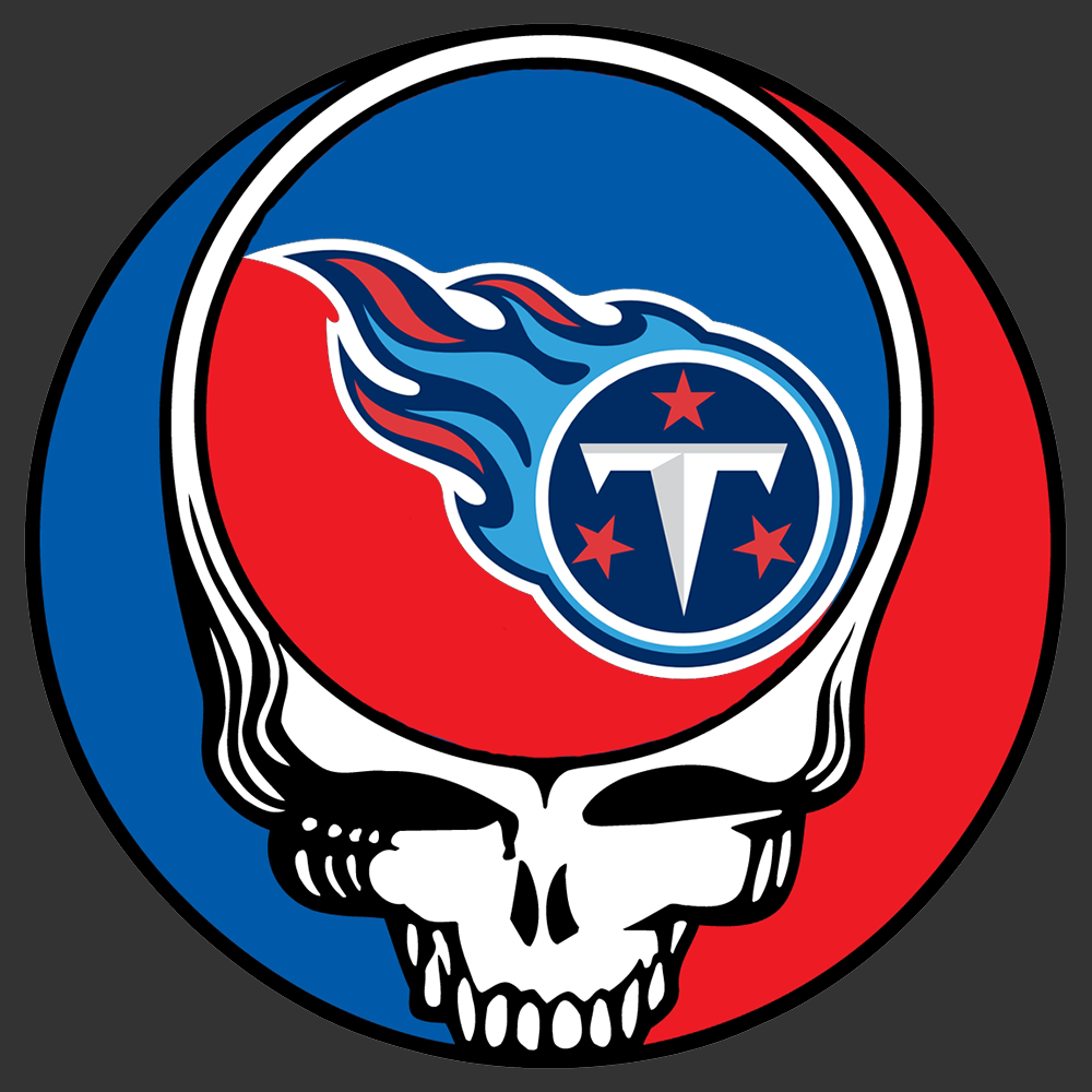Hotlikesauce Stealies Steal Your Face Tennessee Titans Flame