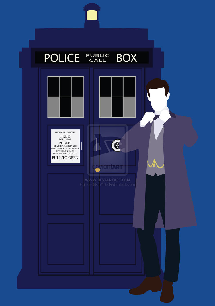 Eleven And The Tardis By Haddonart