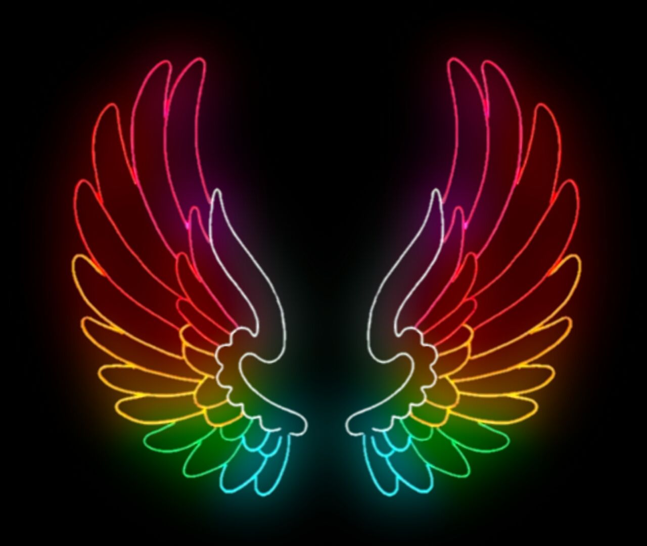 Asas Coloridas Wings Wallpaper Peace Sign Art Colorful