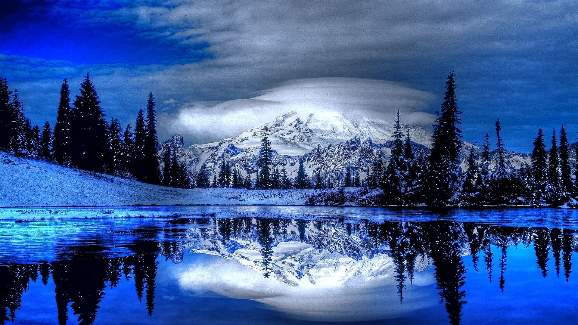 Beautiful Winter Scenery Desktop Wallpaper At