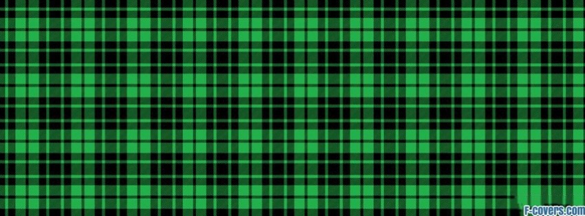 plaid texture pattern green and black Cover timeline photo