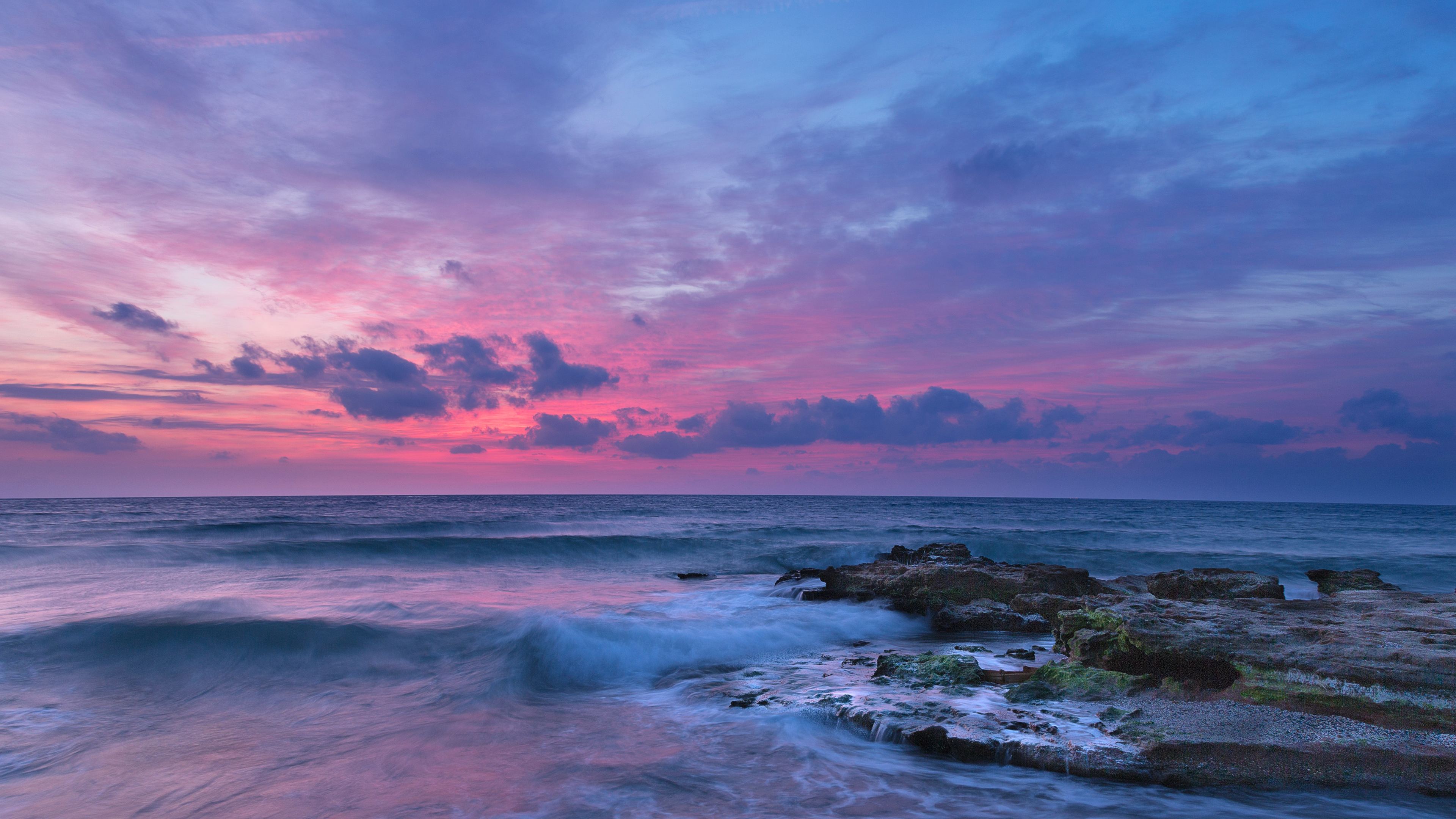 Sea Coast Ocean Clouds 4k Wallpaper