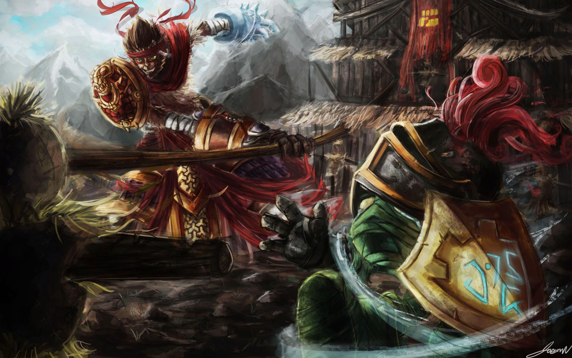 Wukong And Amumu League Of Legends HD Wallpaper Lol Champion