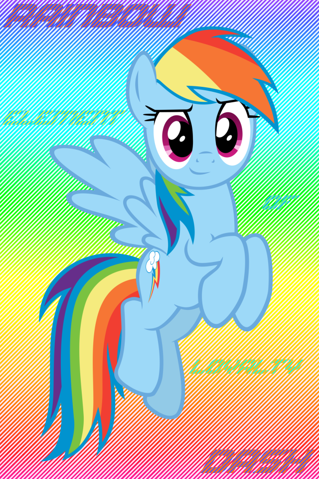 Rainbow Dash iPhone Wallpaper By Mzx