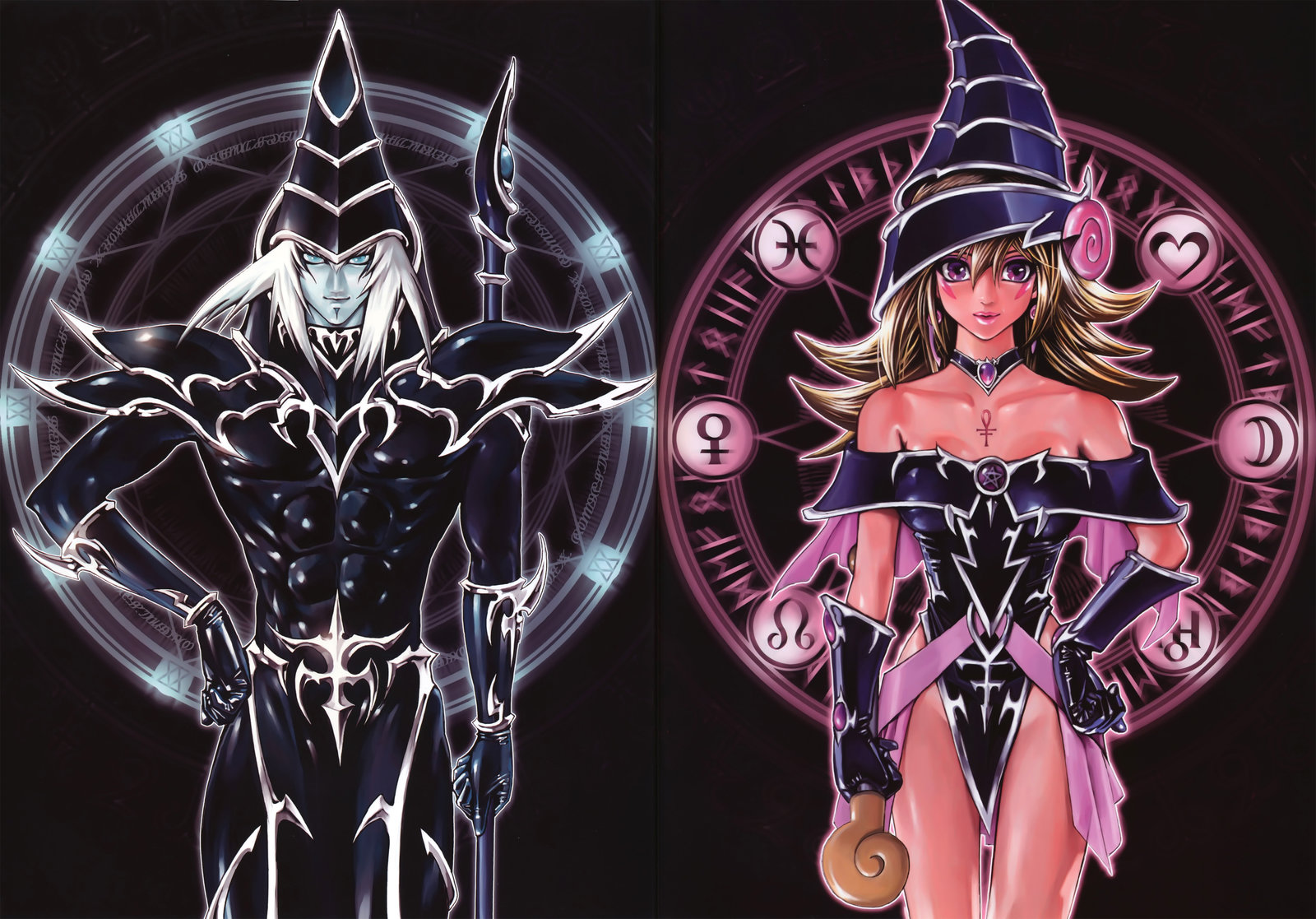 Dark Magician And Girl Artwork By Toailuong On