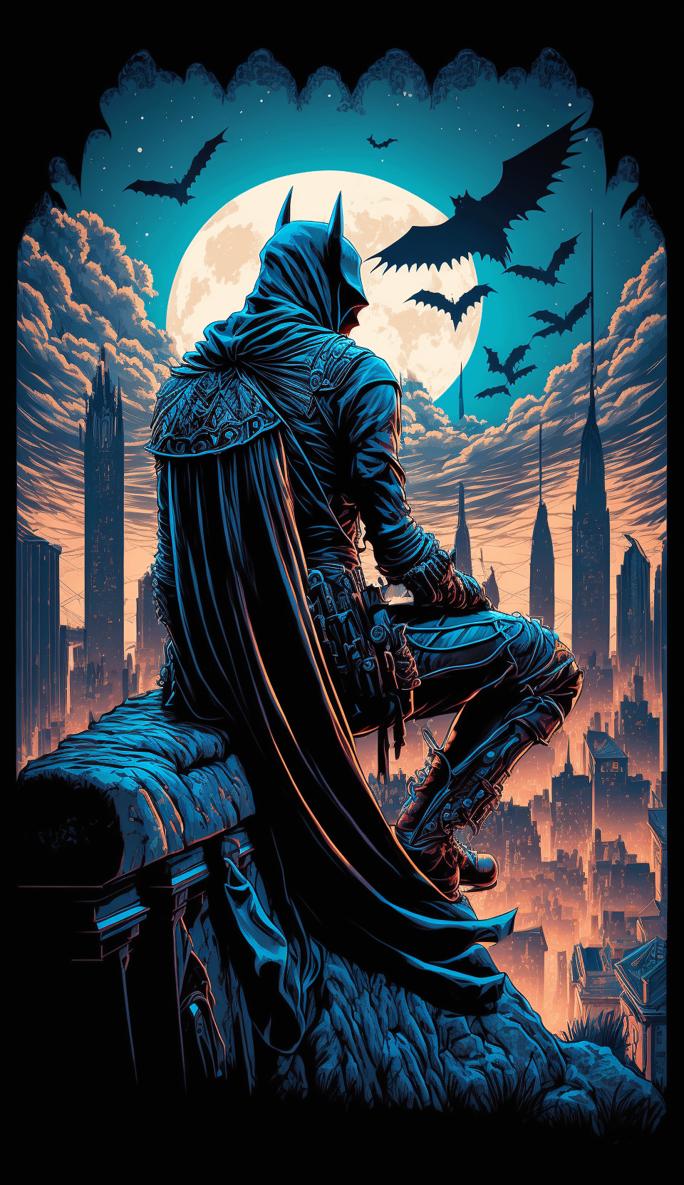 Another Sad Batman R Midjourney