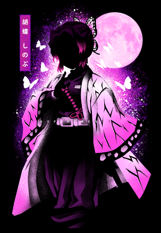 Kocho Hashira Dark Shadow Rb Anime Butterfly