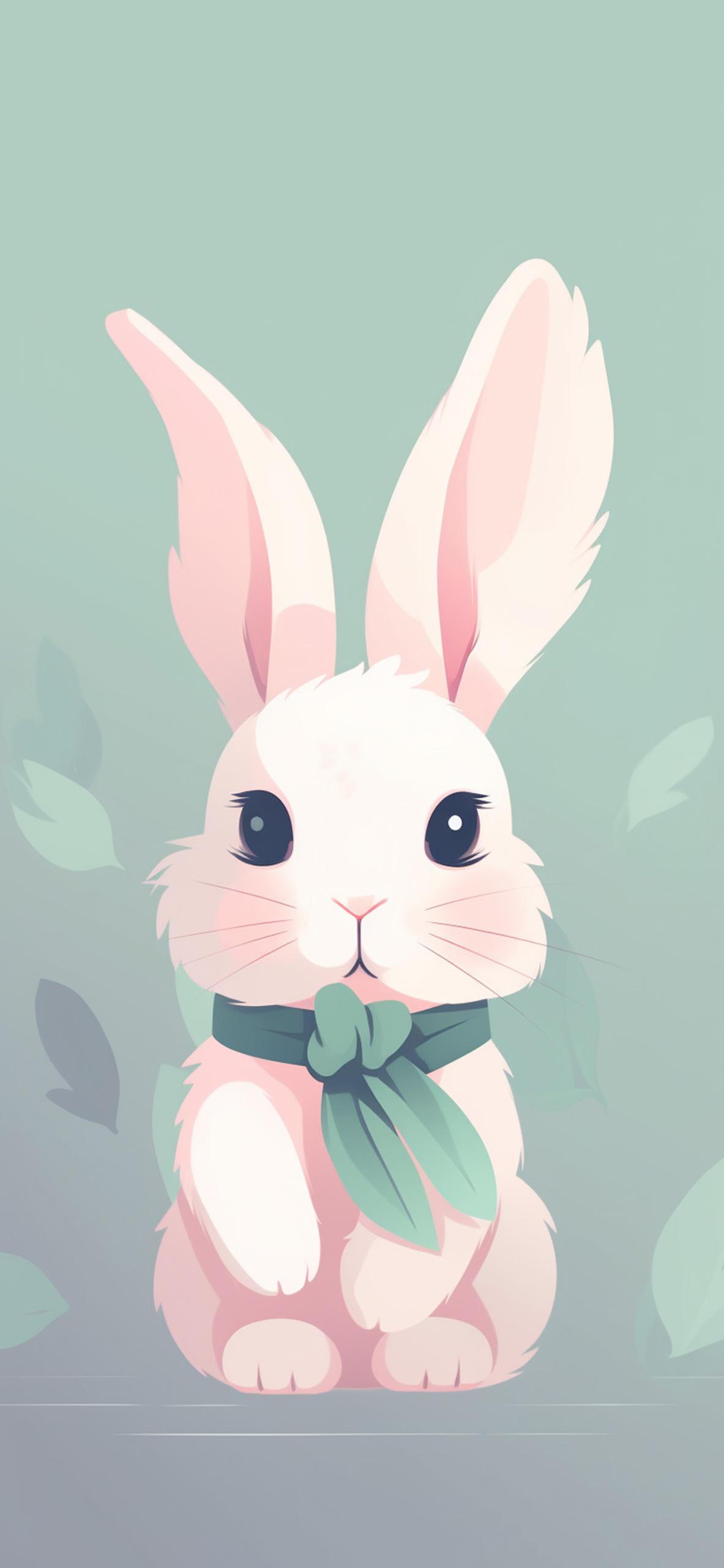 Pink Rabbit Aesthetic Wallpaper Cool Bunny iPhone