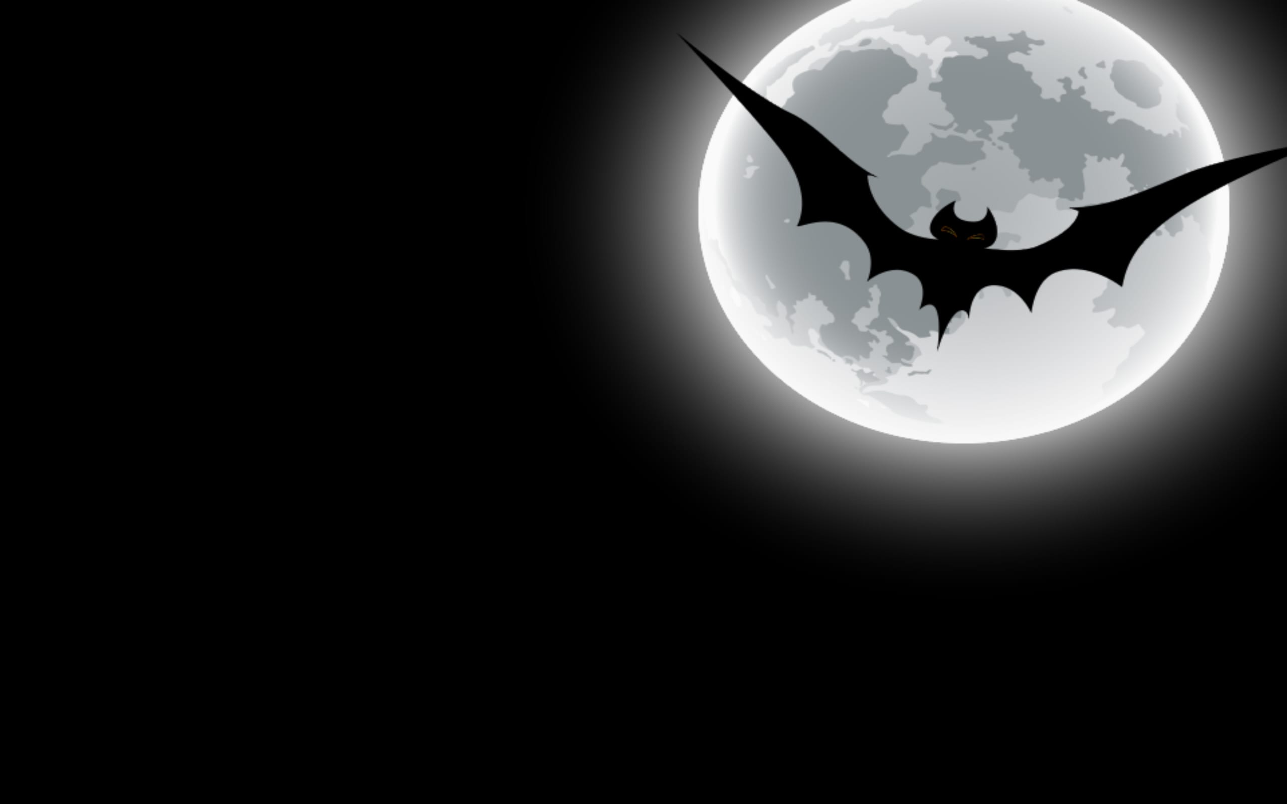 Bat Puter Desktop Background With Black