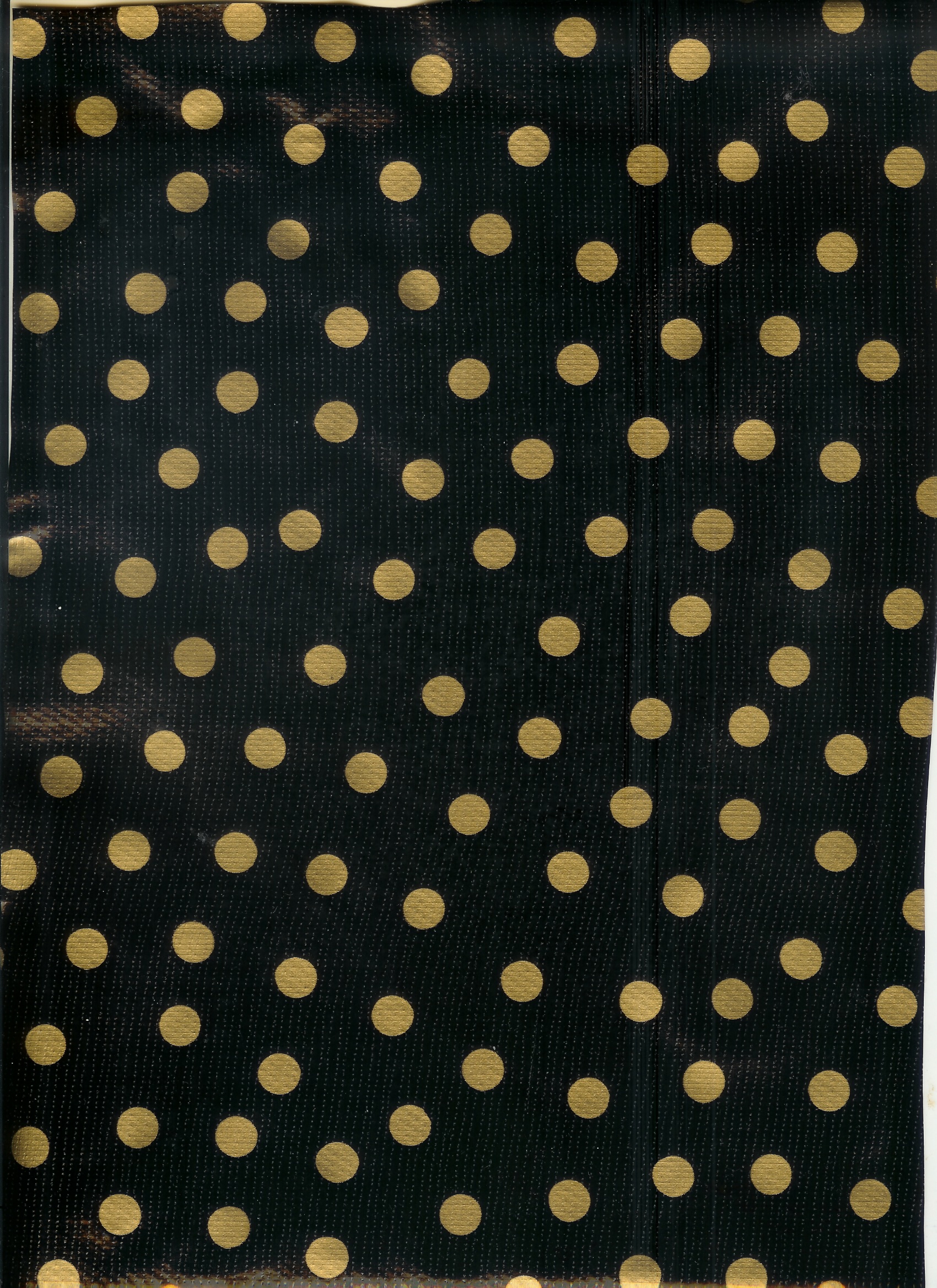 Pink And Gold Polka Dots Dot Black With