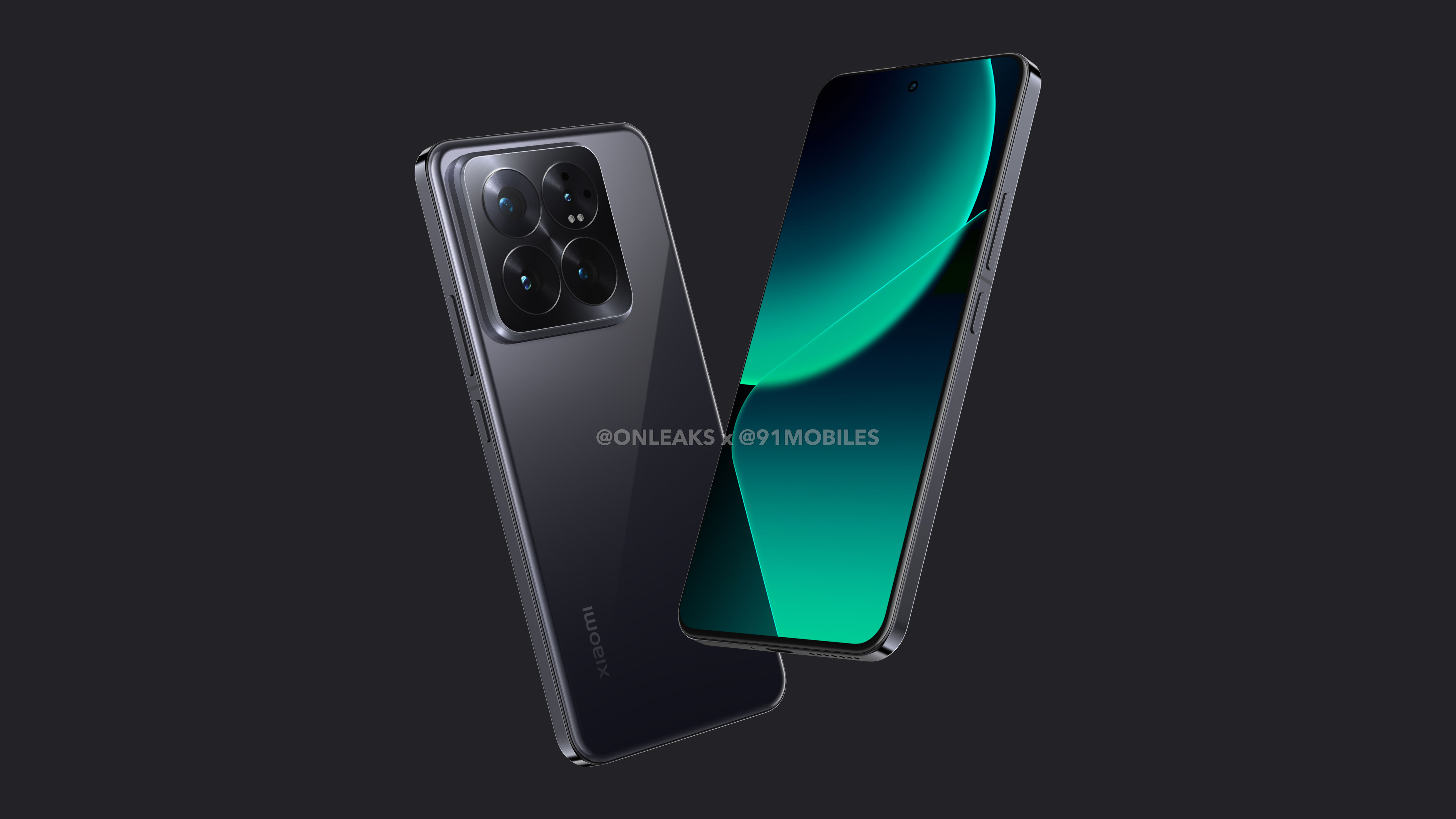 Xiaomi 14 Pro Leaked Render showing camera and screen