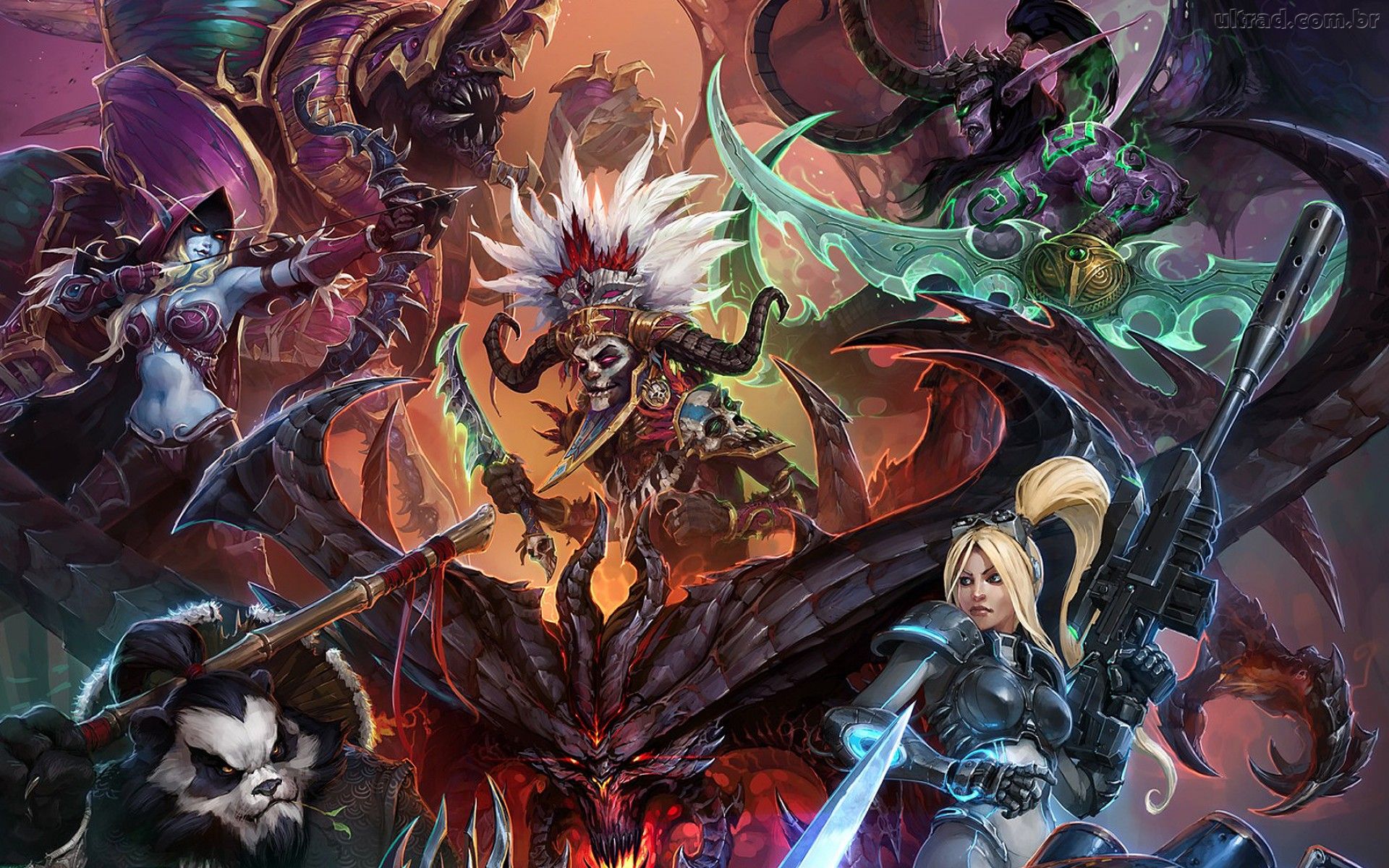 Heroes Of The Storm Warcraft Diablo Starcraft Fantasy Sci Fi