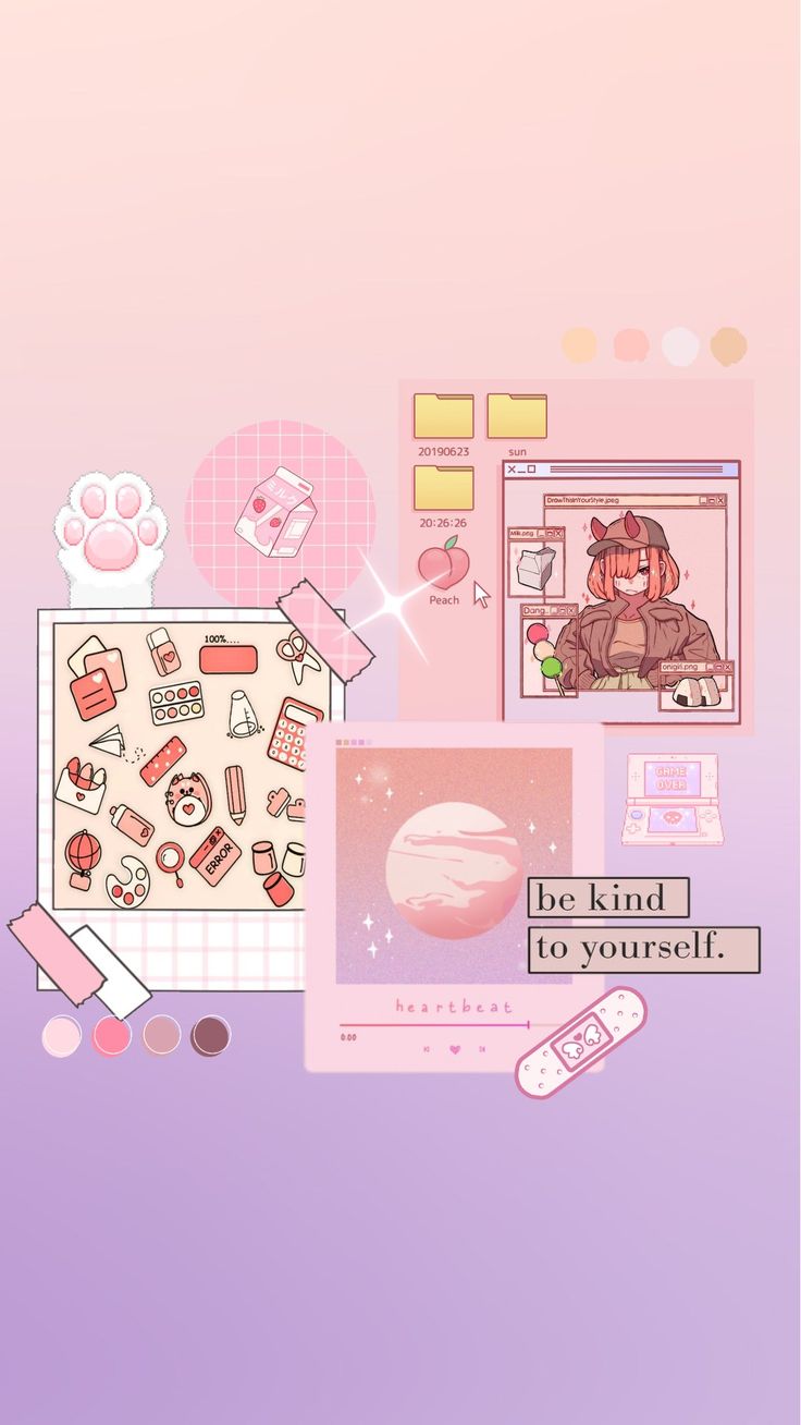Pink Gamer Cute Background Clip Art School Clipart