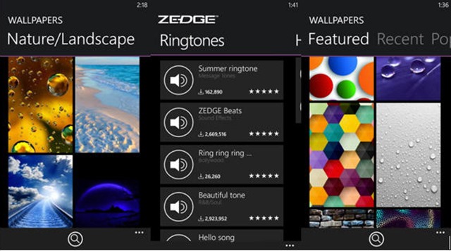Zedge Ringtones Wallpaper App For Windows Phone Is Fresh In Store