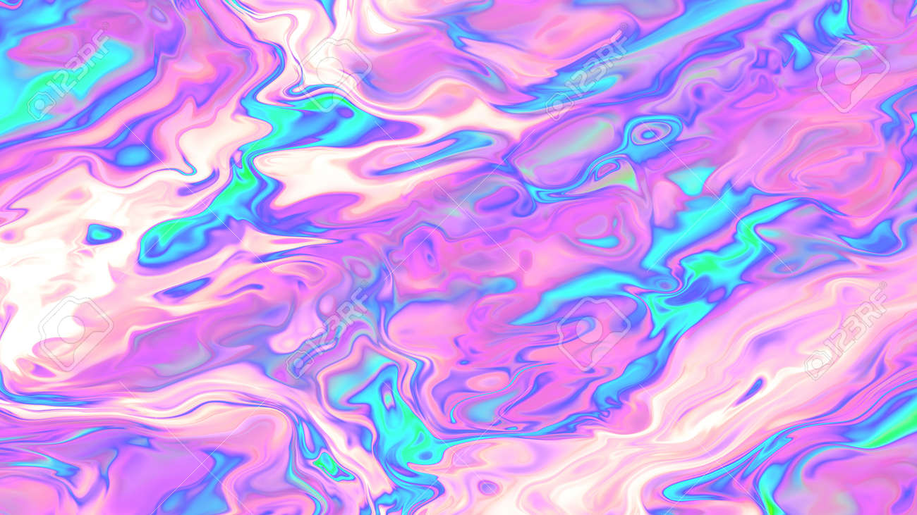 Rainbow Trippy Background Iridescent Fluid Texture Liquid