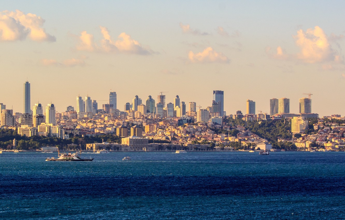 Wallpaper Sea The City Skyline Istanbul Bosphorus