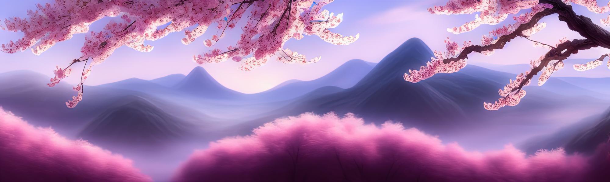 Premium Photo Spring Background In Cartoon Style Pink And Purple
