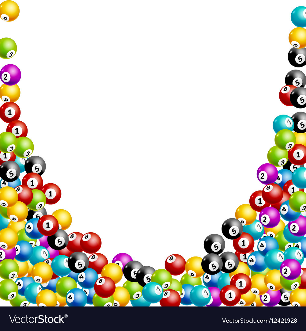 Bingo Lottery Balls Numbers Background Vector Image