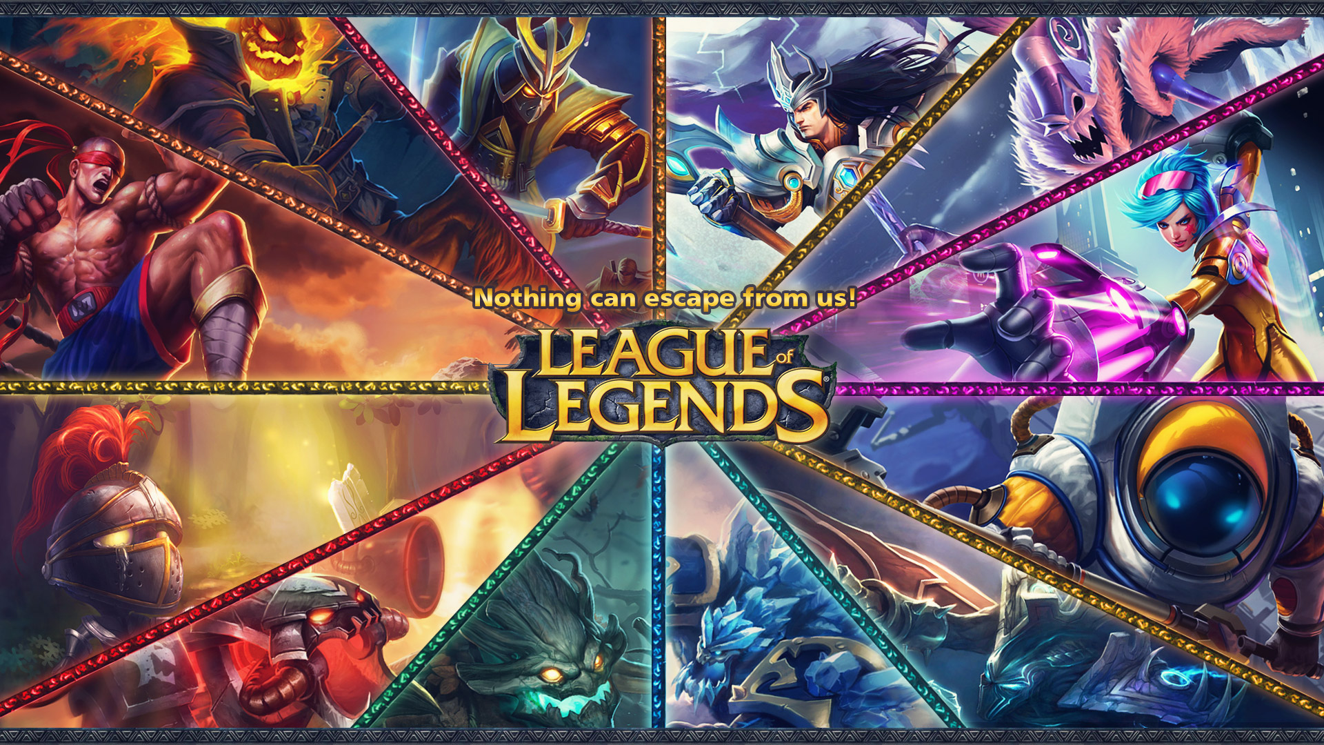 League of Legends Champions Collage HD Wallpaper