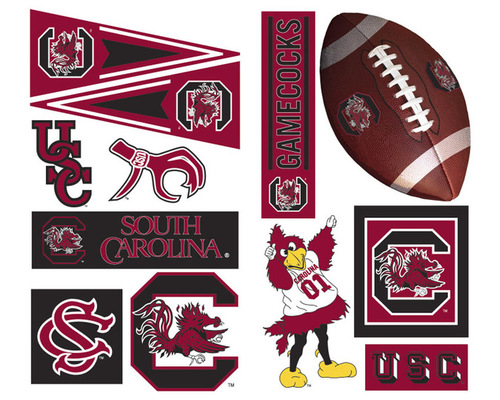 York Wallcoverings South Carolina Gamecocks 21pc College Wall Accent