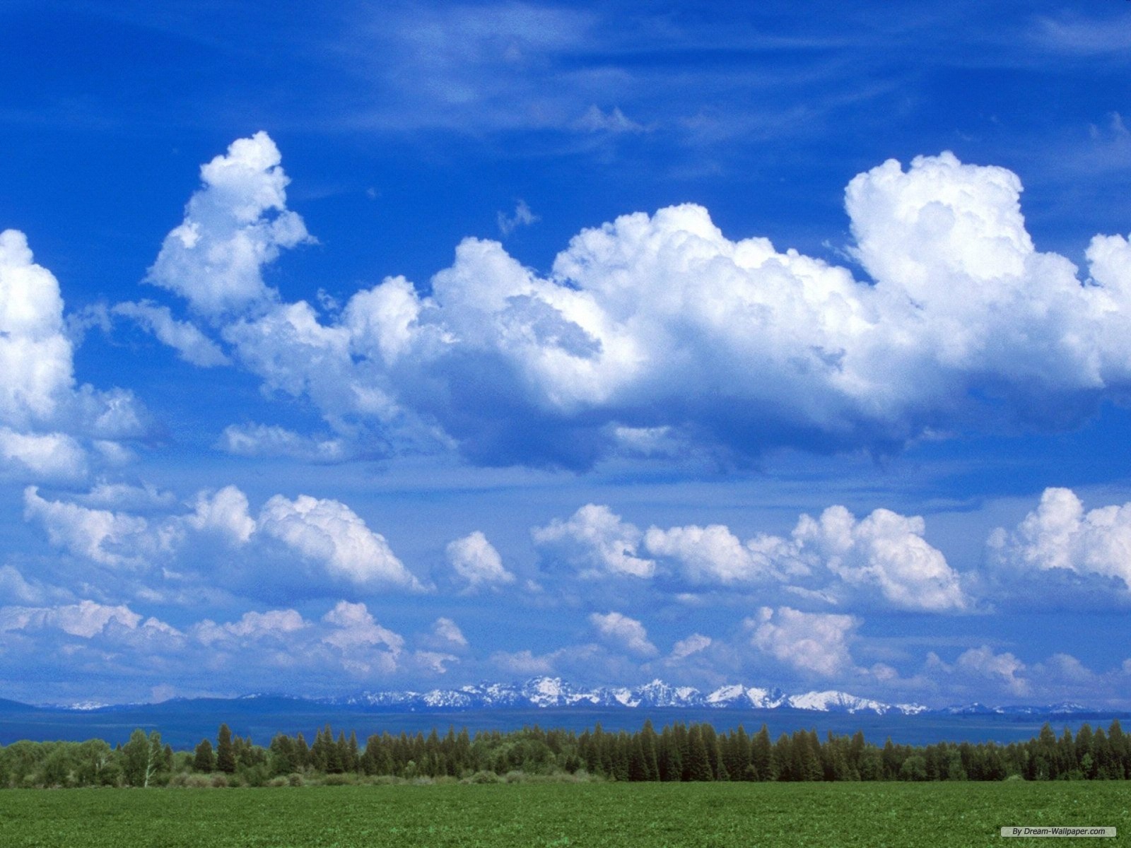 Clouds And Blue Skies Wallpaper