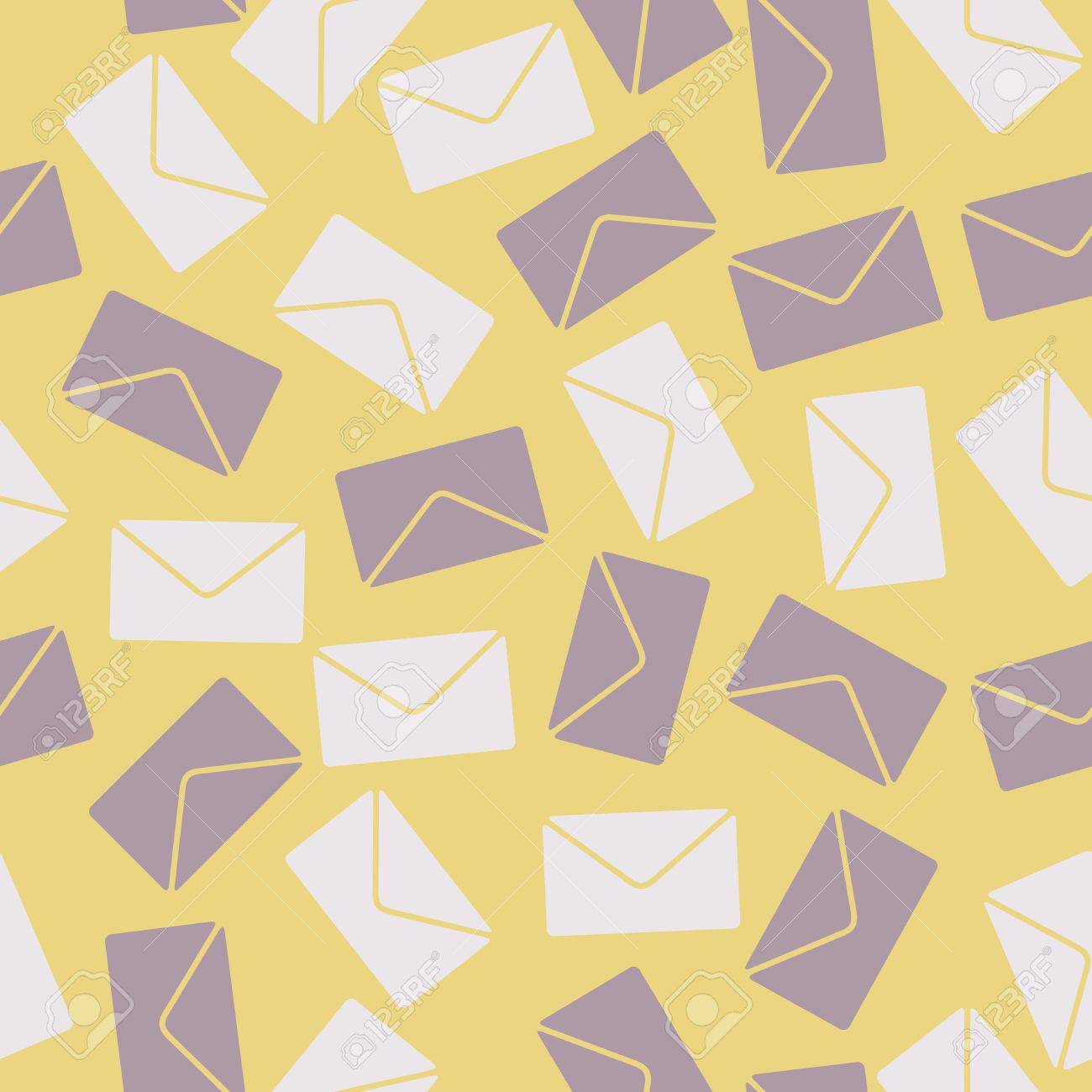 Seamless Background Envelope Newsletter Style Illustration