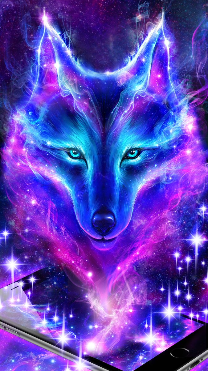 Android Themes On Night Sky Wolf Live Wallpaper