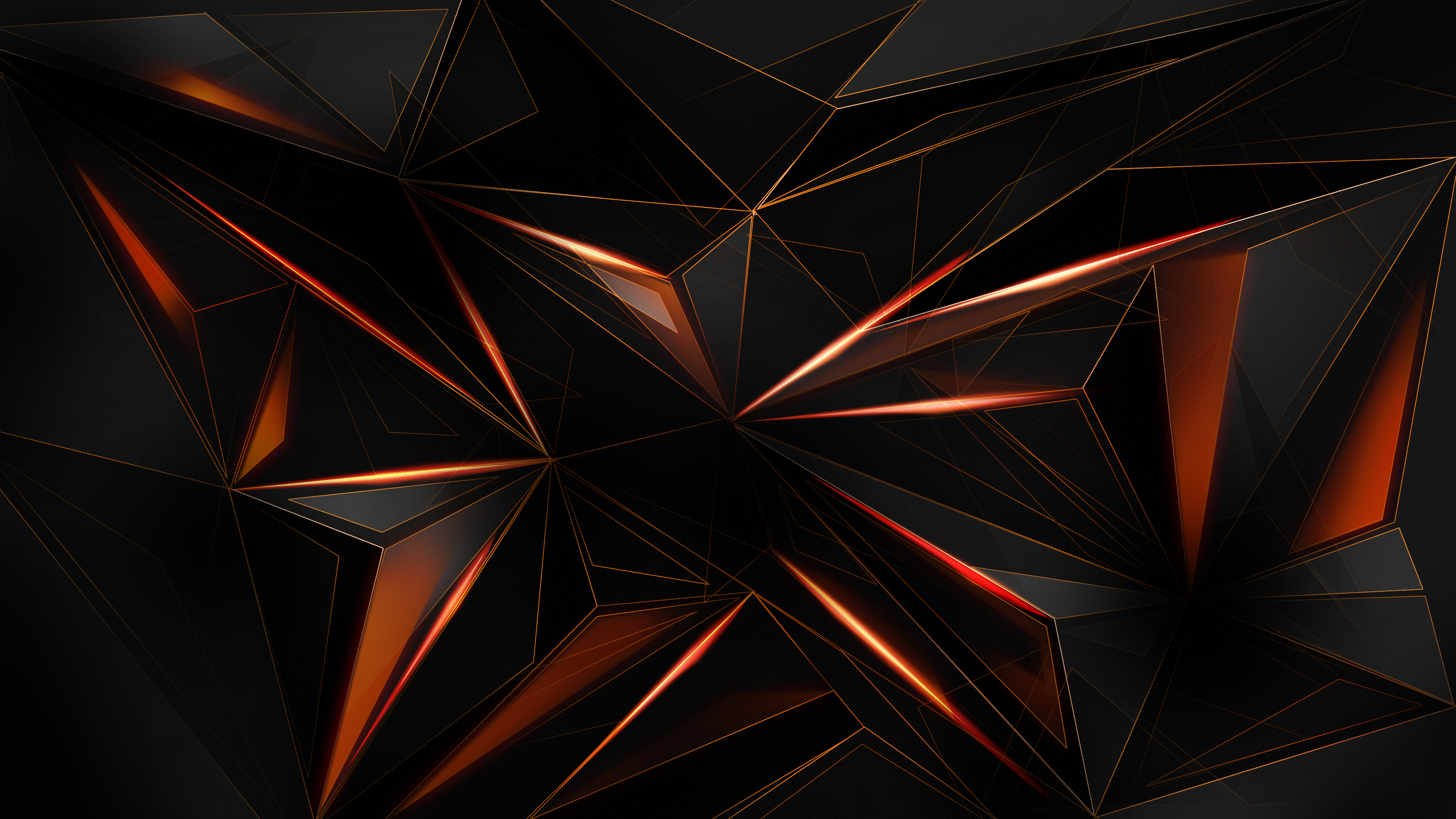 Wallpaper 4k Polygon Abstract Shapes Sharp