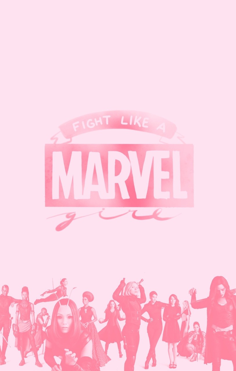 Emme Doble Fight Like A Marvel Girl Wallpaper