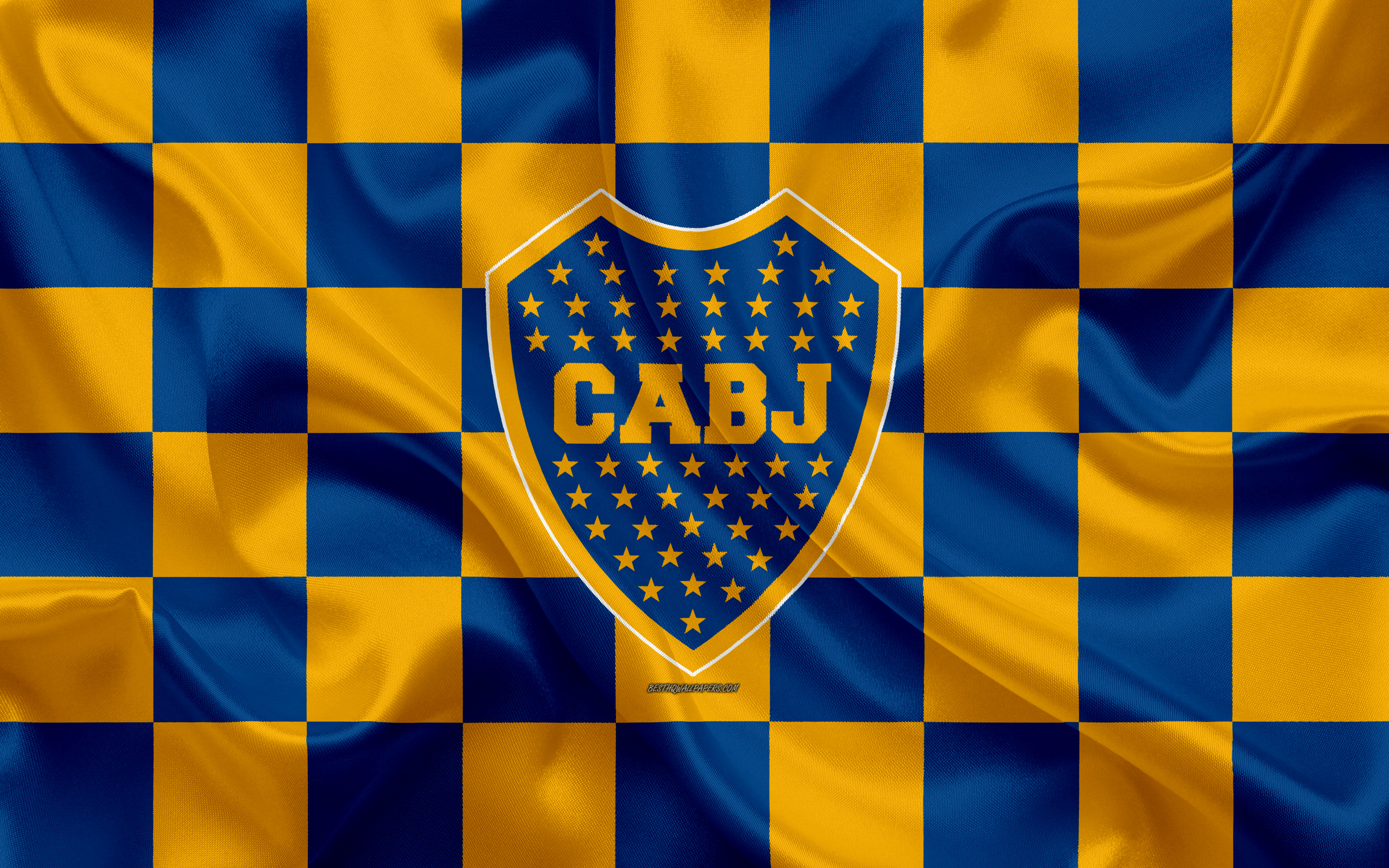Wallpaper Boca Juniors 4k Logo Creative Art Blue