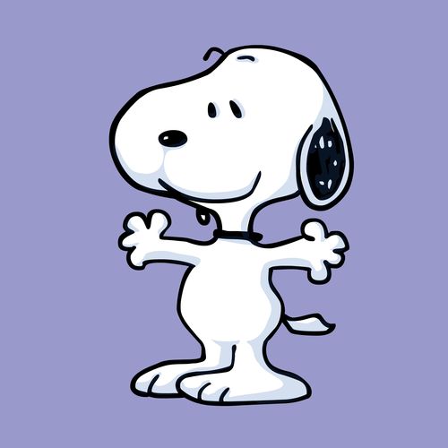 Snoopy Purple Background Jpg