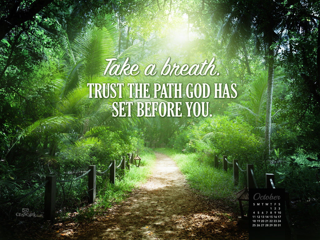 October Trust God S Path