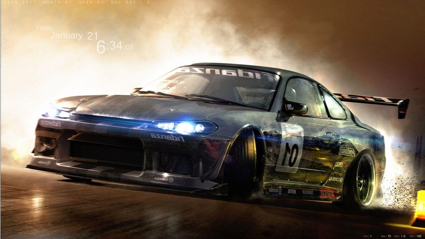 Drifting Cars 1366x768 Resolution Wallpapers Laptop HD