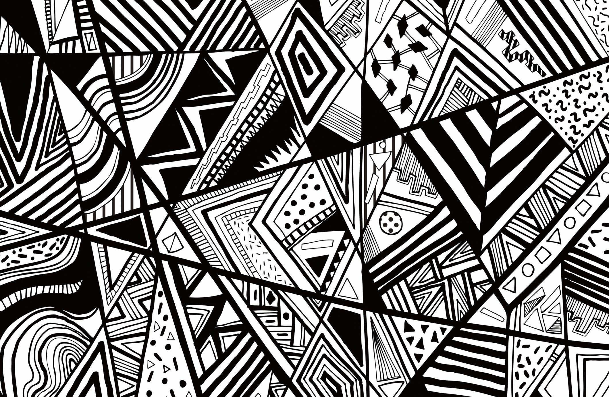 Black And White Abstract Wallpaper HD 4k 5k For Pc