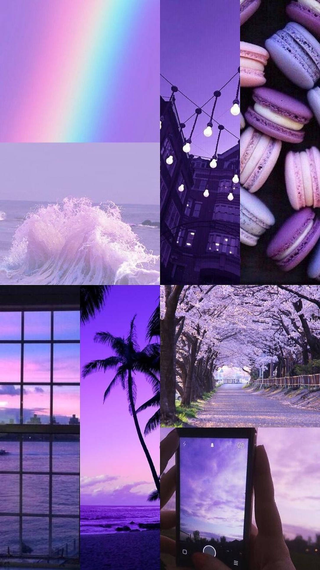 iPhone Aesthetic Purple Wallpaper