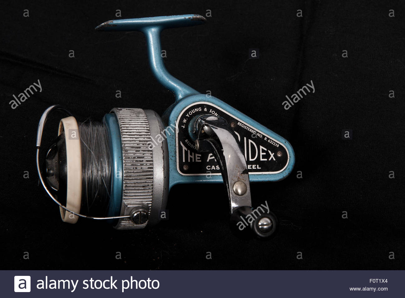 A Vintage Fishing Reel The Ambidex From J W Young On Black