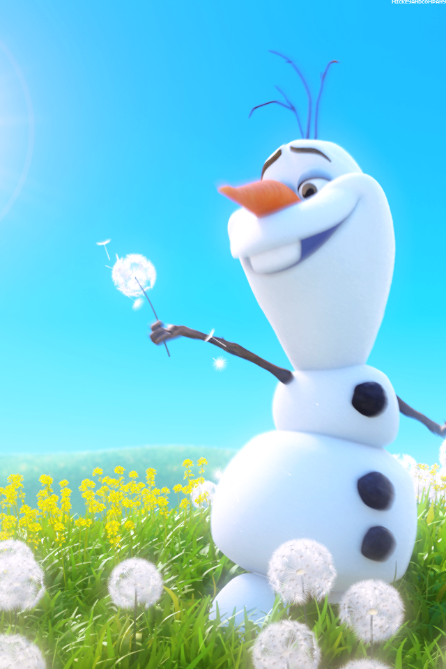Olaf iPhone Wallpaper Frozen Photo