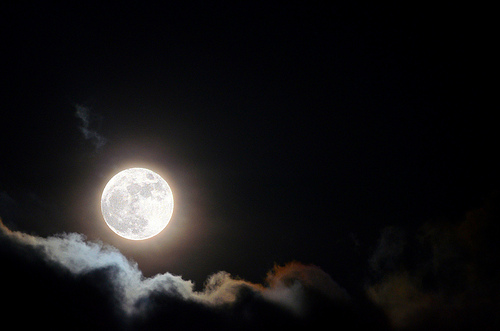 Nightsky The Moon Over Salem Oregon By Edmund Garman