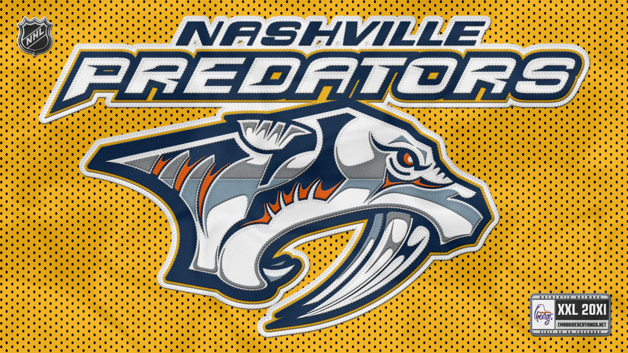 Nhl Nashville Predators Logo Yellow Wallpaper In Hockey