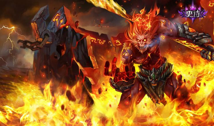 Cn Volcanic Wukong Official League Of Legends Splash Art