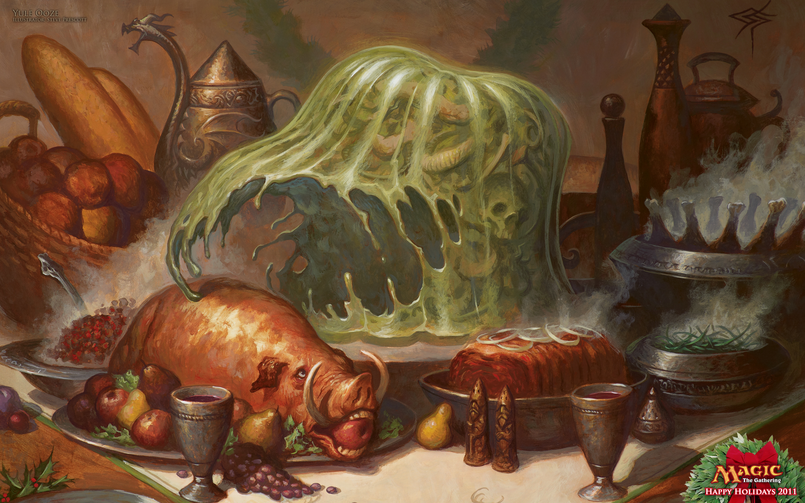 Wallpaper of the Week Yule Ooze MAGIC THE GATHERING 2560x1600