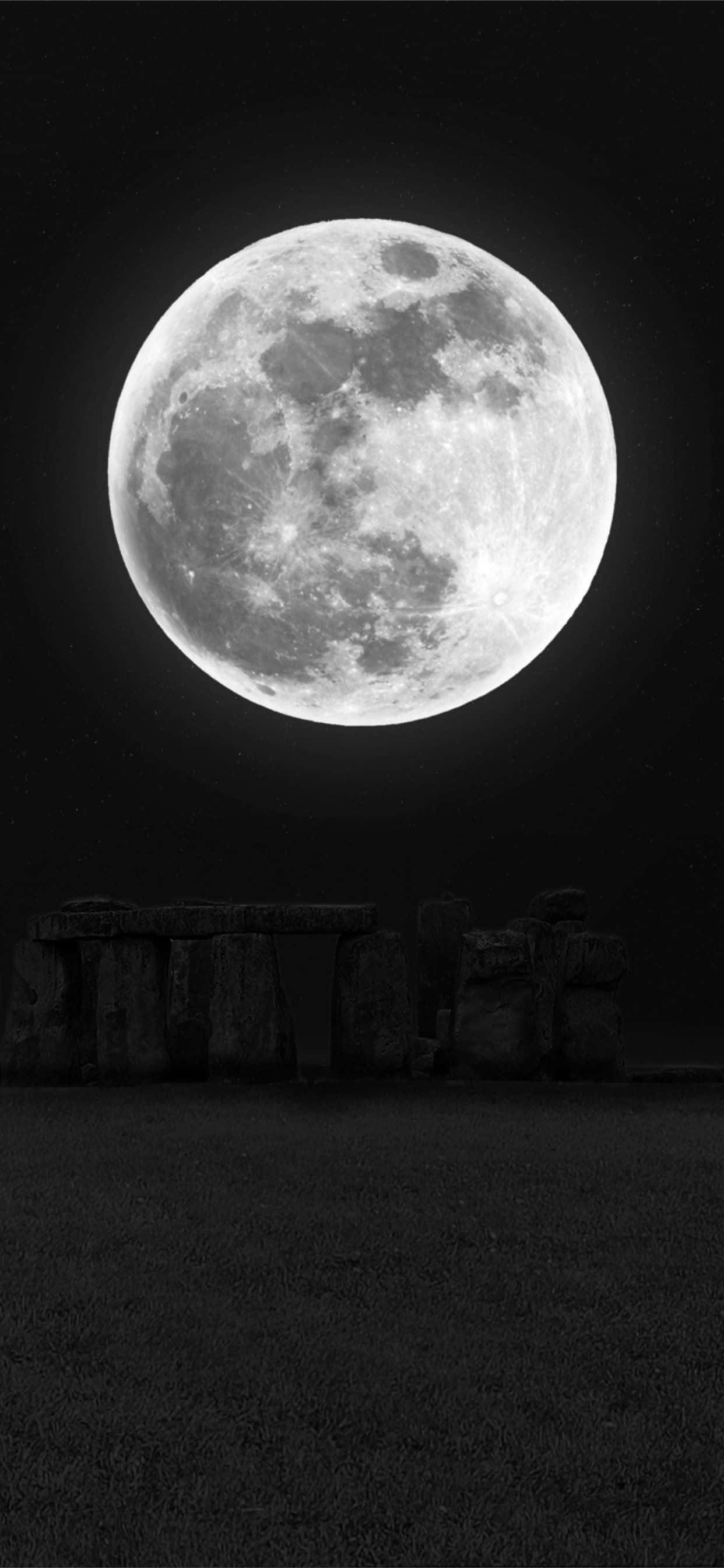 Moon And Stars Phone Wallpaper