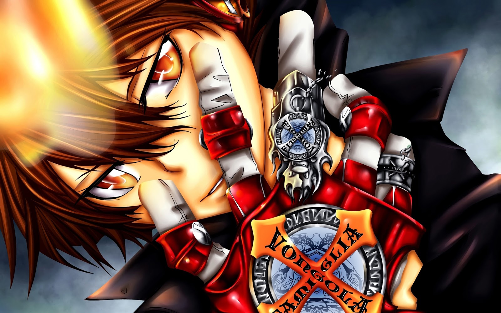 Katekyo Hitman Reborn Vongola Tsuna X Glove Flame Anime HD Wallpaper