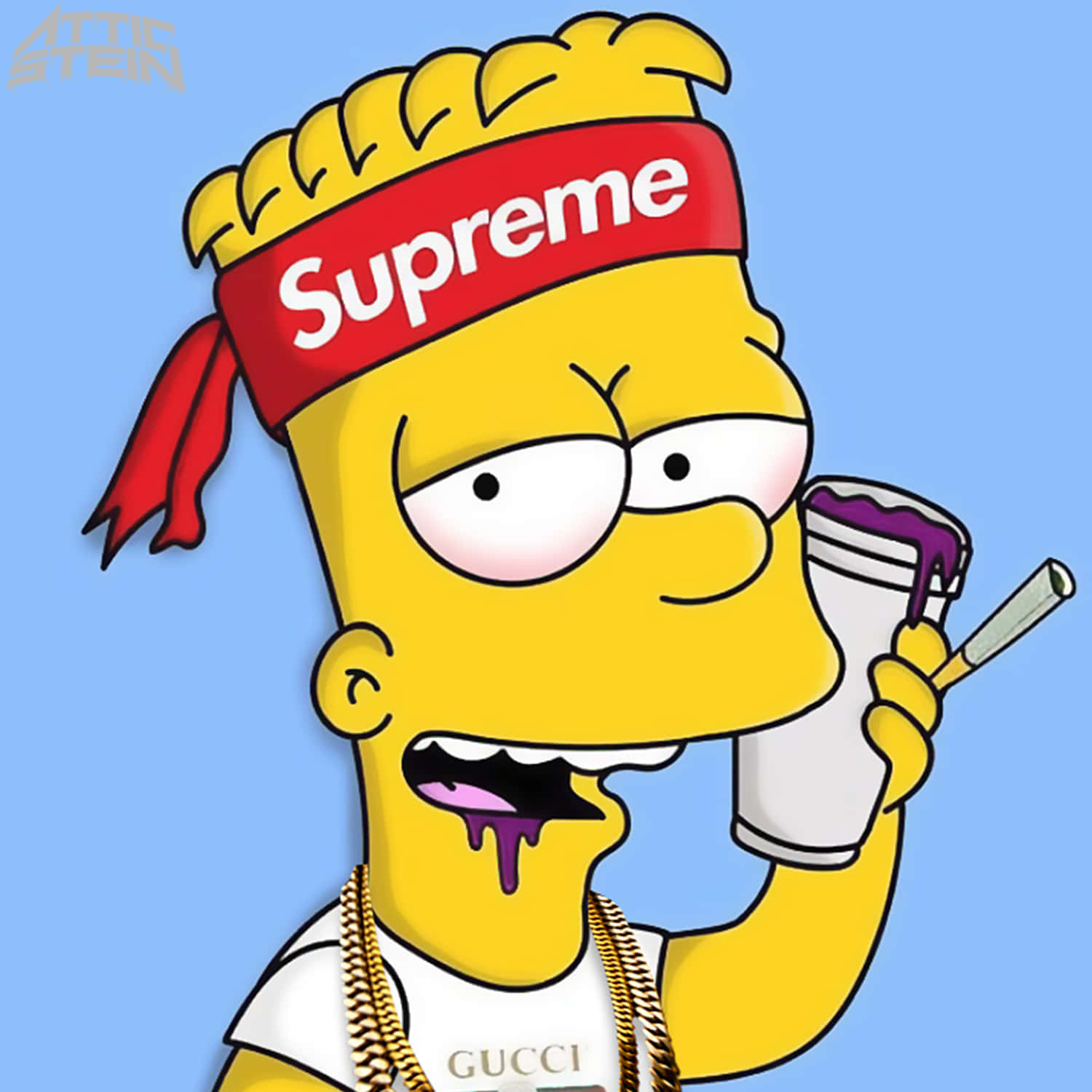Supreme Bart Simpson Wallpaper