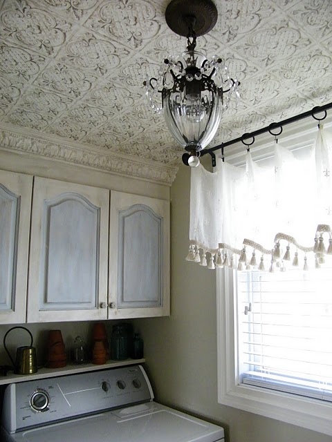 Tin Ceiling Look Wallpaper I Have This In My Powder Room Someday